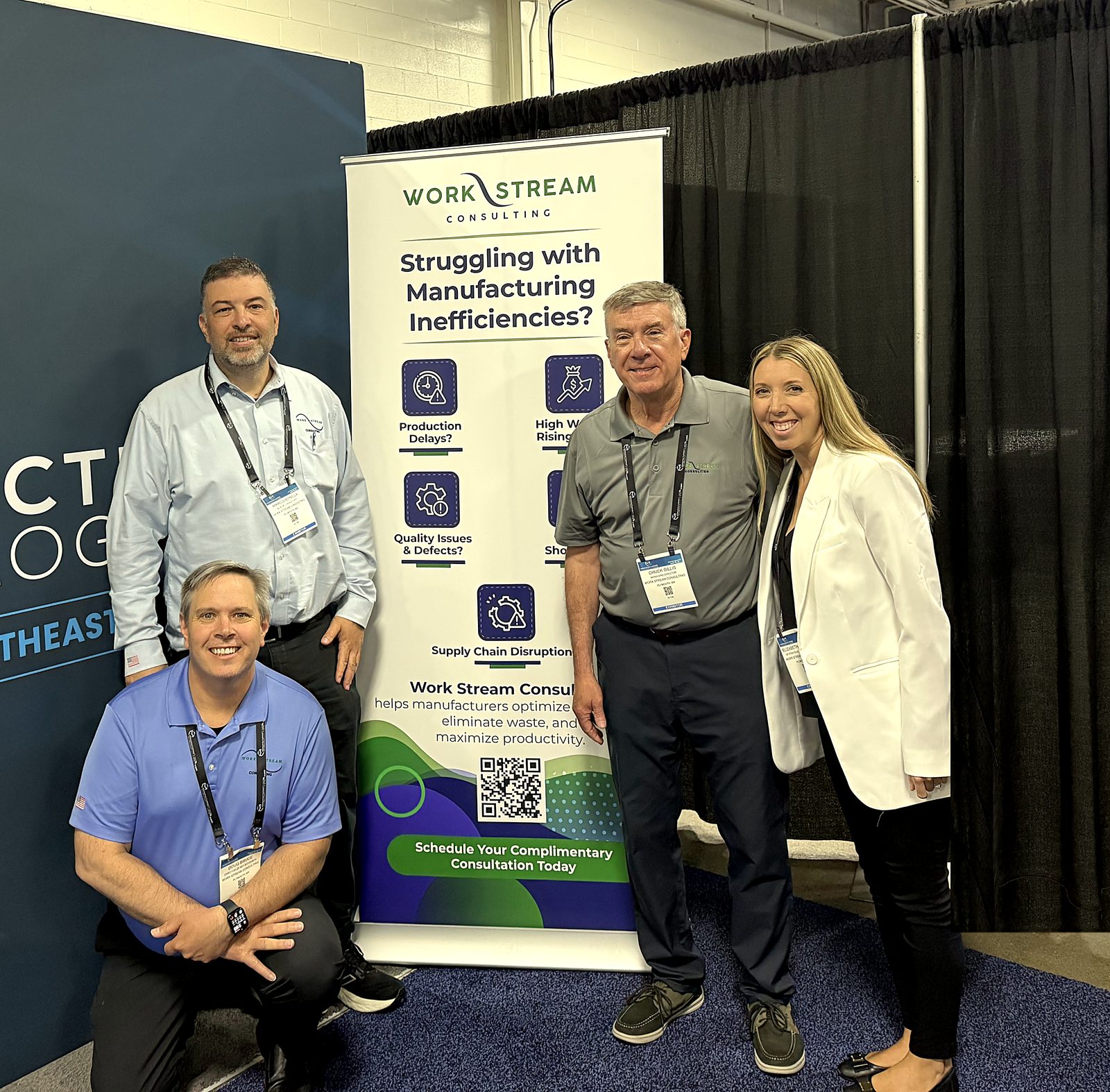 The Work Stream Consulting team at the Manufacturing Technology Series trade show